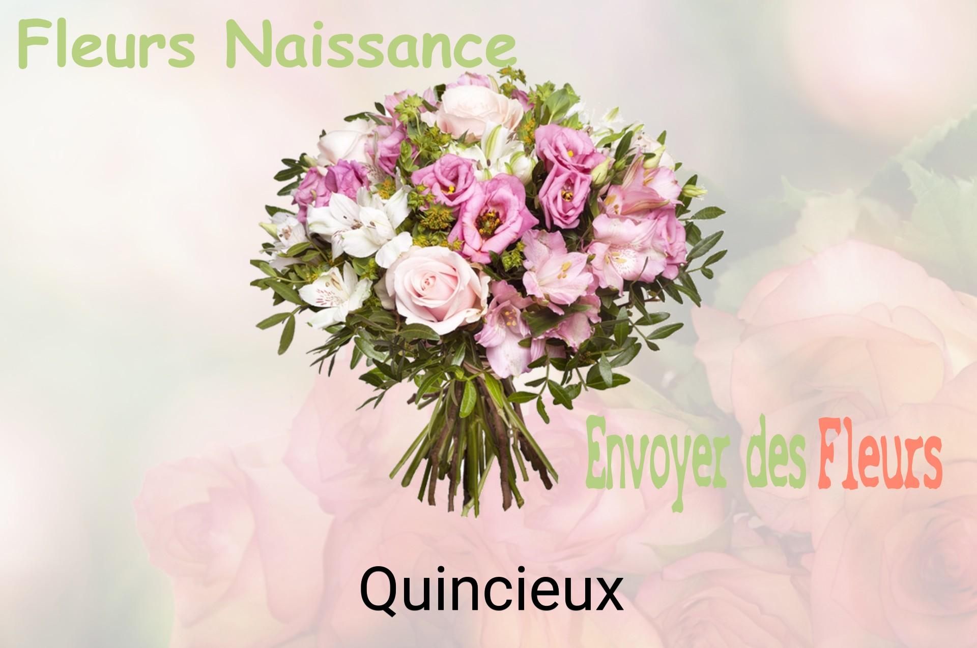Bouquet de fleurs de naissance livré à Quincieux